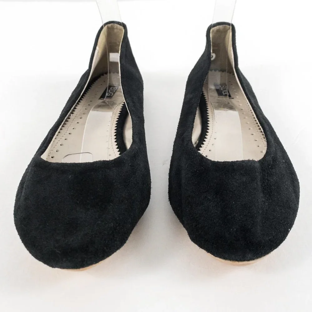 BDG UO 8/9 Black Suede Leather Flats NWOT - Picture 2 of 10
